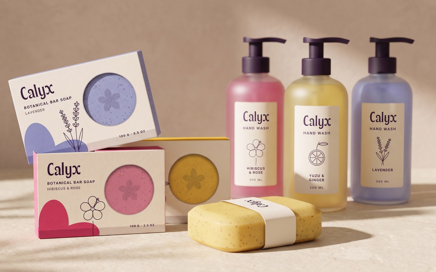 Calyx, Seifen und Spender der Reihe